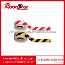 Bicolor slant stripe reflective adhesive tape